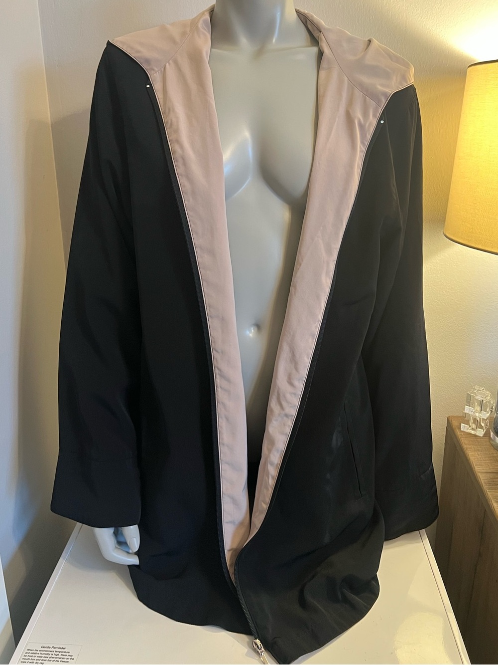 🔥 Thunder Bay Black Hooded Full Zip Jacket Coat Size M